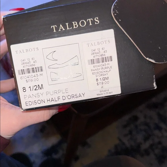 Talbots Lavender Floral Women's Flats - Picture 5 of 5